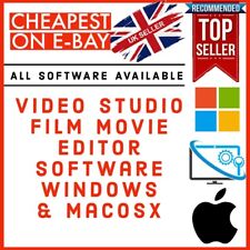 Video studio film movie editor editing software program for windows and macosx