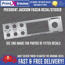 PRESIDENT JACKSON cb radio faceplate Decal Sticker bezel self adhesive vinyl