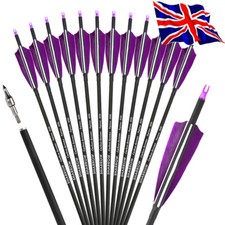 12X 30" Archery Carbon Arrows