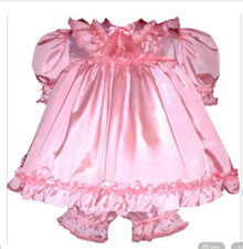 Pink Satin Dress Lining Adult