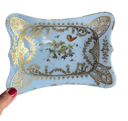 Antique opaline flowers - antique,
