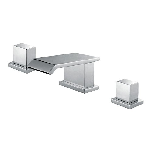 Modern hole square waterfall - modern, 3