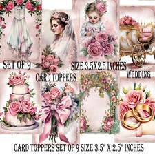 Wedding Card Toppers Set Of 9