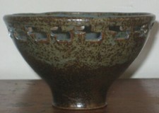 fine pierced studio pottery