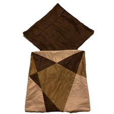Suede (faux) Geometric Cushion Covers x6 Zip Closure