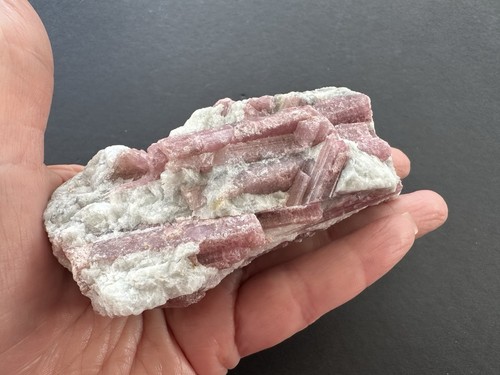 Pink tourmaline quartz - pink,