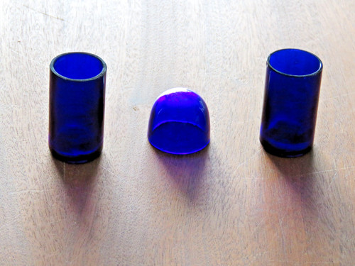 Vintage cobalt blue glass - blue,