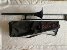 Jiggs Pbone Trombone With Bag. Black. Full size