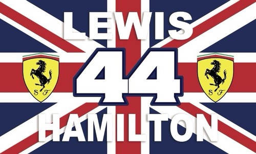 Lewis hamilton flag 5x3 - lewis,