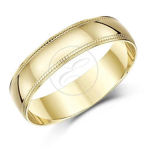 18ct yellow gold wedding ring - wedding,