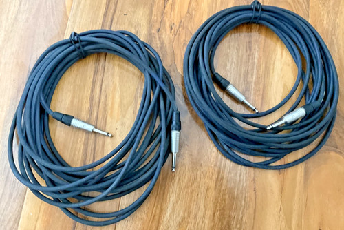 Pair metre speaker cables - metre,