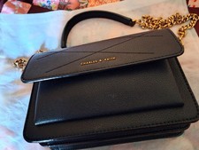 Charles keith black handbag - black,
