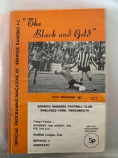 Berwick Rangers v Arbroath 1975