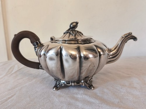 Vintage silver plated tea pot - vintage,