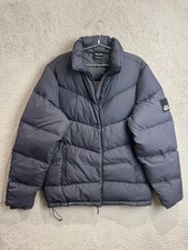 Jack Wolfskin Puffer Coat Mens Large Navy Blue High Quality Down 700 Jacket