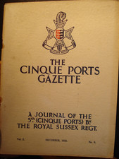 Cinque Ports Sussex Regiment Journal British Army Military History Queen's PWRR