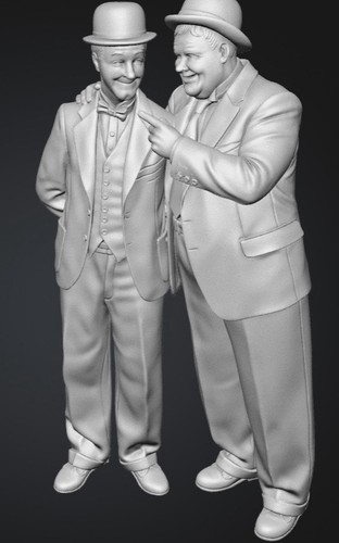 Laurel and hardy figure decor