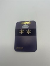 Claire’s Accessories Christmas Snow Flake Earrings - Brand New - Xmas - Present