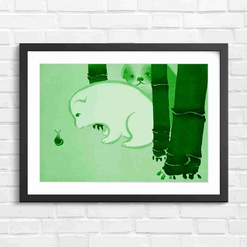 Minimalist rabbit and puppy - minimalist,