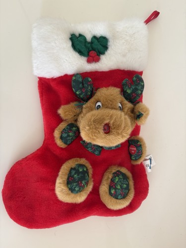Vintage red white plush - vintage,