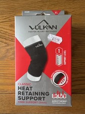 Vulkan Classic Neoprene Closed Knee Support, Black, X-Large, Heat Retaining 3mm