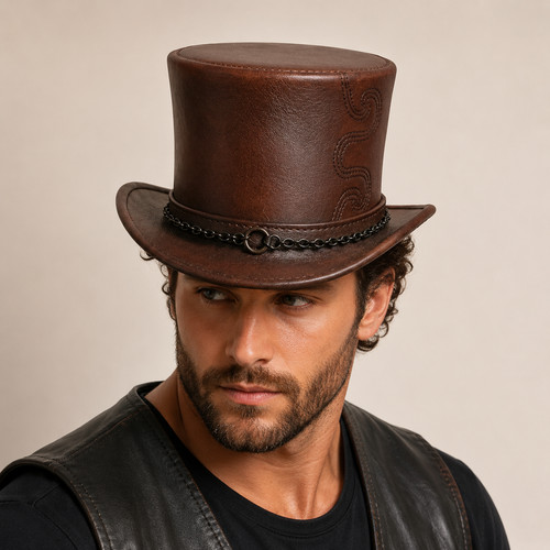 Handmade brown leather - handmade,