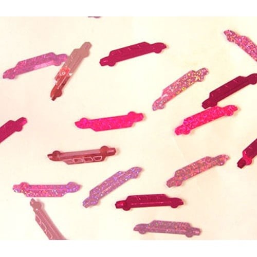 Pink limousine table confetti - table,