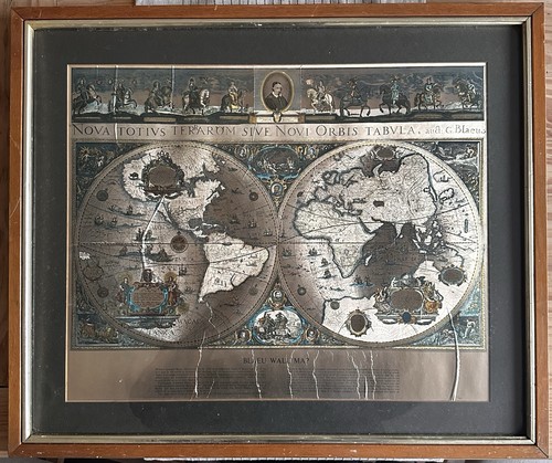 Blaeu wall map vintage retro - wall,
