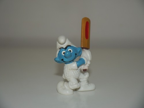 Vintage shleich cricket smurf - shleich,