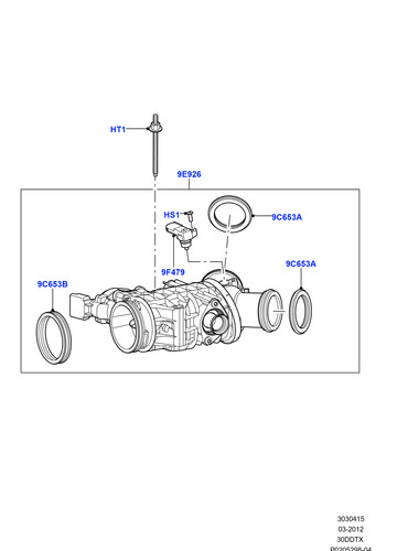Land rover throttle - throttle, seal