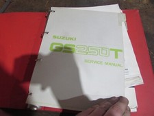 1980 SUZUKI GS250 GS250T SERVICE MANUAL LOOSE LEAF