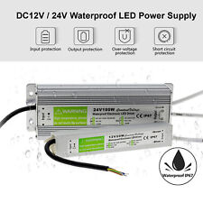 DC12V/24V LED Driver Power Supply Transformer Waterproof IP67 240V for LED Strip