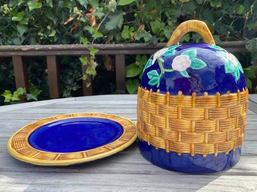 Vintage majolica style cobalt - majolica,
