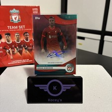 Topps Liverpool FC Team Set 2024 Jordan Henderson Auto 5/5 🔥