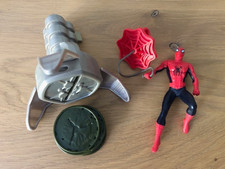 2004 Burger King Marvel Spider-Man 2 Swing Spidey + Disc Attack Doc Ock x6 Discs