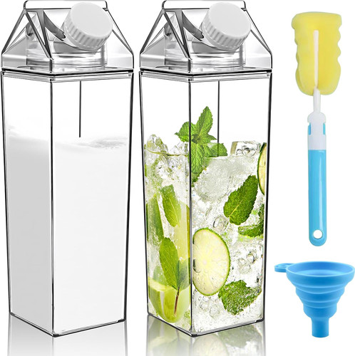 Clear milk carton 2pcs - milk, 2pcs,milk