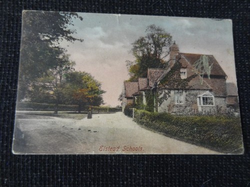 Elstead schools postcard - elstead,