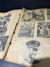 Original Scrap Book 1936 Newspaper King Edward VIII Wallis Simpson Royal Crisis