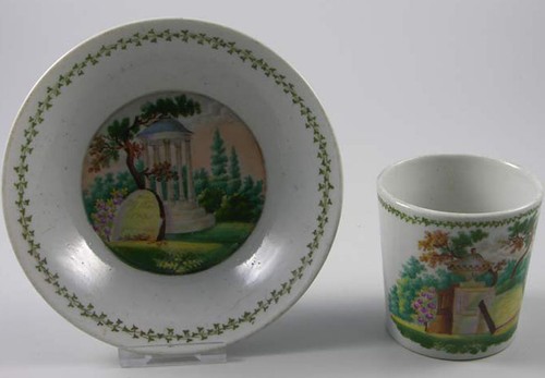 Cup saucer thuringia - cup, painted