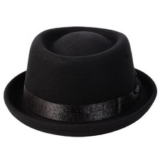 Wool Felt Pork Pie Hat for Men