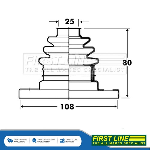 Fits series 8 cv joint - 5, 7