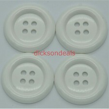 4 x Large Clown Buttons,  Jumbo 38mm or Giant 51mm,  Red Black White Green  etc 