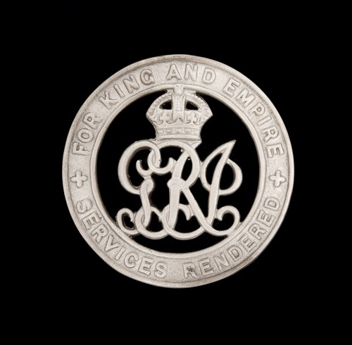 British wound badge - for, king