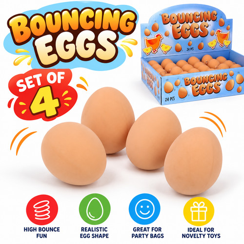 Bouncing eggs set novelty - of,