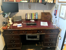 Vintage Red Leather Top Lawyer