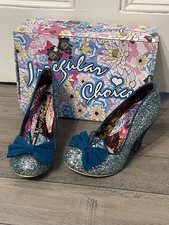 Irregular Choice. Nick of Time Glitter - Blue size 38. £60 (RRP £109) BNIB