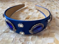 Blue  jewel headband Alice