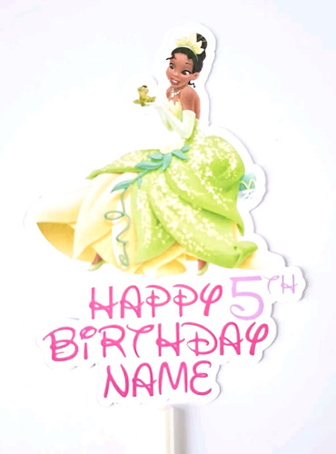 Tiana ariel cake topper x1 - cake,