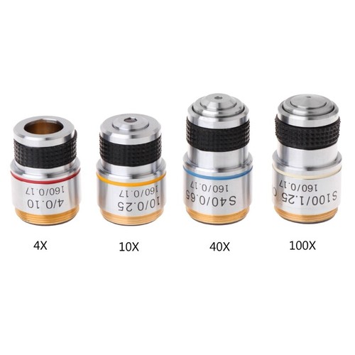 10x 40x 100x - 100x, achromatic