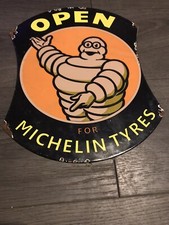 Vintage Style Enamel Michelin